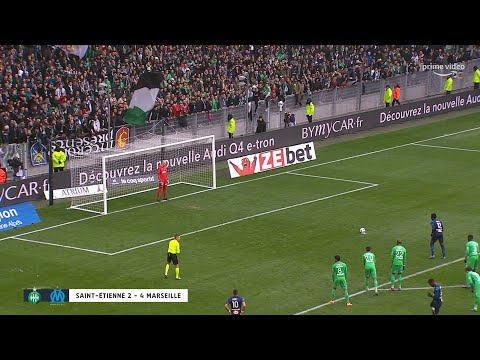 ASSE 2-4 OM • Le pénalty transformé en DEUX temps par Bamba Dieng ! • HD