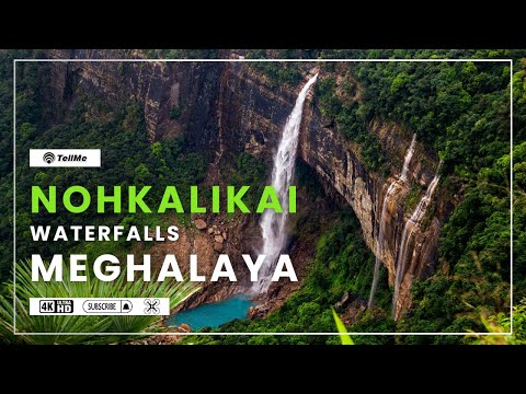 Take a look at one of the highest waterfalls of India I Meghalaya I Aerial View