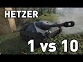 World of Tanks || Hetzer 1 vs 10 