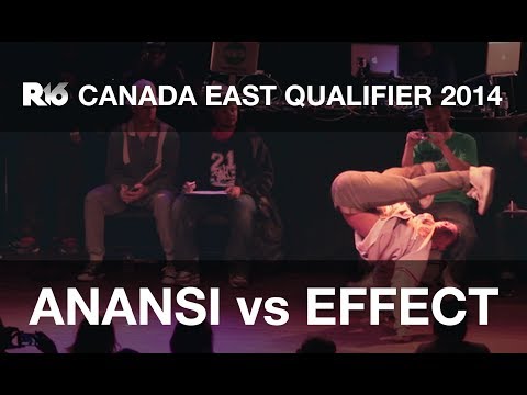 Dance Battle // Anansi vs Effect - R16 1v1 Canada East Qualifier 2014 - Breaking Semi-Finals