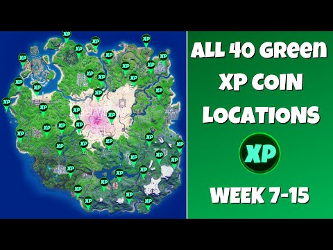 All 40 Green XP Coins Locations in Fortnite Season 5 Chapter 2! (200,000 XP)