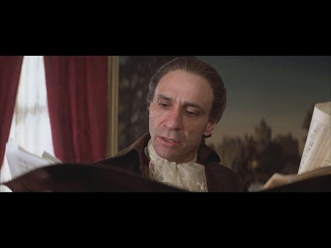 AMADEUS REMASTERED HD - SALIERI IN AWE OF MOZART'S MUSIC GENIUS, REALIZES HE CAN'T COMPETE