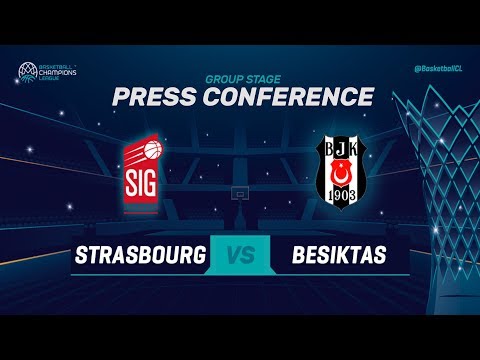 SIG Strasbourg v Besiktas Sompo Japan - Press Conf. - Basketball Champions League 2018-19