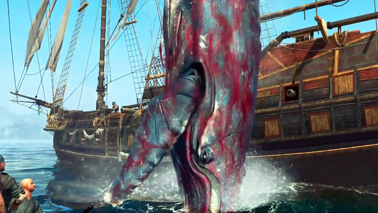 Assassin's Creed IV Black Flag: Caçando Baleias (Orca e Jubarte) - Xbox 360 / PS3 HD gameplay