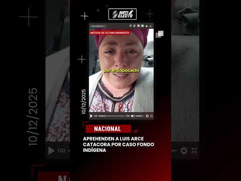 APREHENDEN A LUIS ARCE CATACORA POR CASO FONDO INDÍGENA