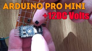 Arduino Pro Mini +12V Volts DC. Voltage supply