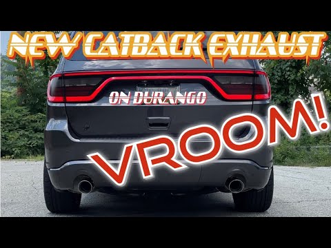 DURANGO RT:NEW CATBACK EXHAUST REVIEW