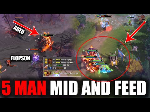 OMG! 1 MINS GG END ABED & TEAM 5 MAN GO MID AND FEED - What Happened? Dota 2 [Full Game]