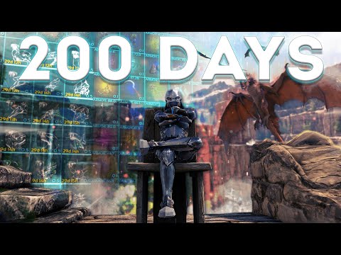 How We Survived 200 DAYS On ARK CRYSTAL ISLES