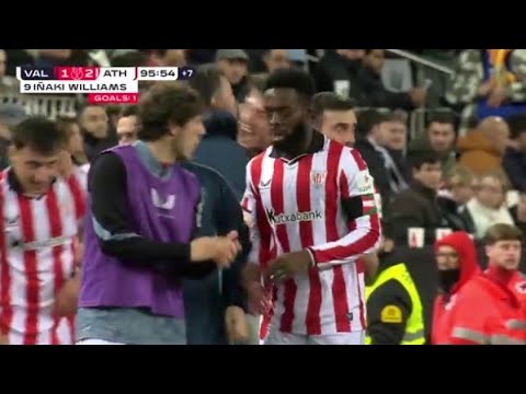 Gol de Inaki Williams Hoy 90+7 | Valencia vs Ath Bilbao 1-2 | Resumen & goles | Copa del Rey 26/27