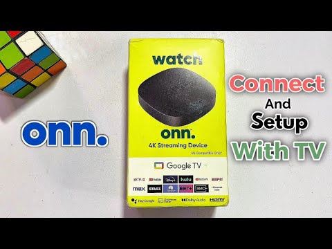How To Connect And Setup Onn 4k Google TV Streaming Box