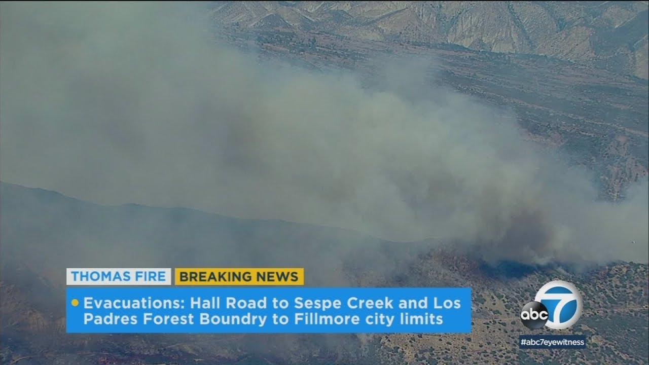 Thomas Fire now 4th largest wildfire in California history - ABC7