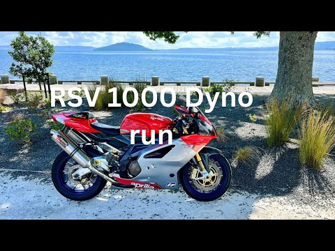My 2004 Aprilia RSV1000 on the dyno.