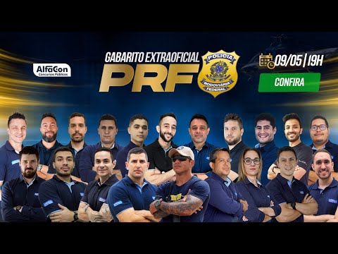 Concurso PRF - Gabarito Extraoficial  - AO VIVO - AlfaCon