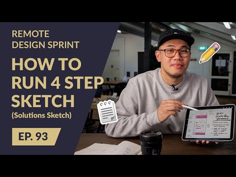 Remote Design Sprint Solutions Sketch Four Step Sketch 2021