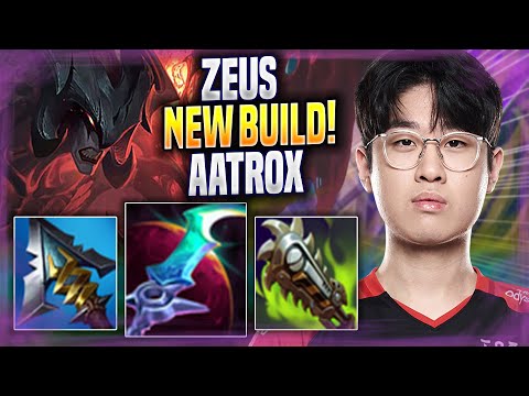 ZEUS TRIES NEW AATROX BUILD! - T1 Zeus Plays Aatrox TOP vs Darius! | Season 2022