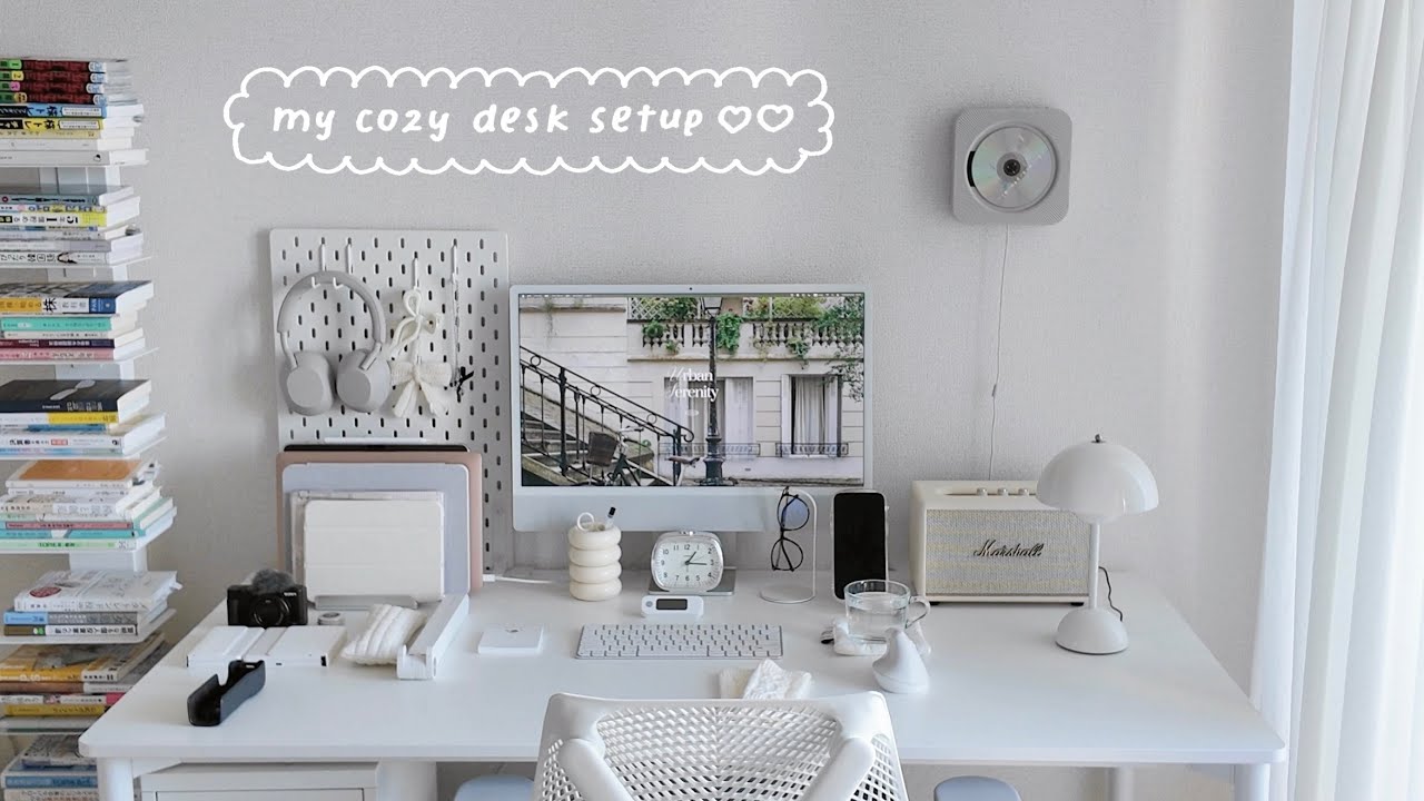〈デスク周り紹介〉自宅で仕事＆勉強する私のデスク🦢⋆.˚⟡