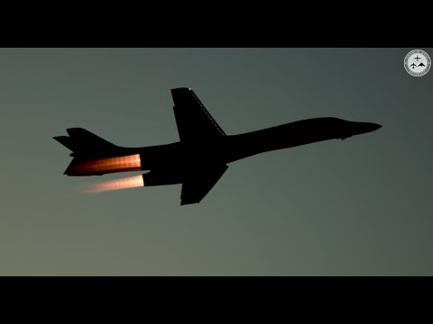 LOUD B1 Lancer Bomber Sunset Take Off From RAF Fairford June 2023