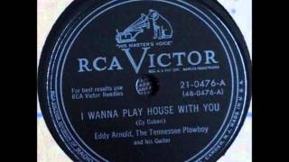 Eddy Arnold & Plowboys - I Wanna Play House With You playing on 1948 Wards Console Radio.