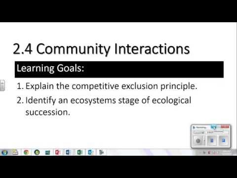 APES 2.4 Community Interactions Lecture