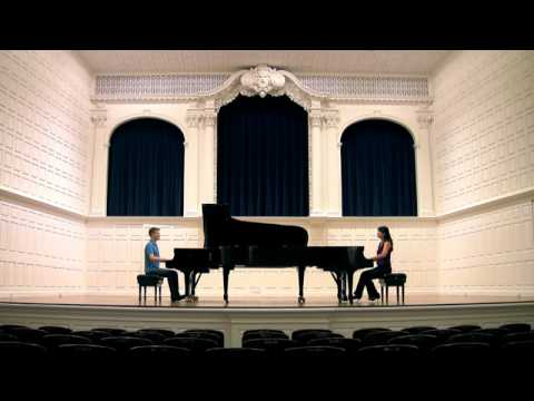 Watch Two Pianists Play Mozart's Allegro con Spirito