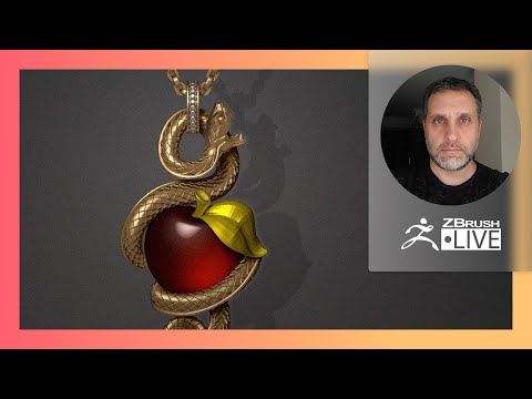 Sculpting Organic Jewelry Designs with ZBrush: Serpent Pendent, Adam & Eve - Nacho Riesco Gostanza