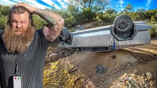 Cyber Truck Turns Into A Teeter Totter After Loosing All Its Brakes!