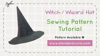 How to Make a Witch or Wizard Hat - Step by Step Video Tutorial
