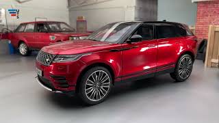 Range Rover  Velar Tuneup in  a  Handmade Auto Garage Diorama:  Diecast Model Cars