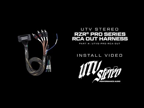 How to Install: UTV Stereo RZR® Pro Series RCA Output Harness and Subwoofer Harness