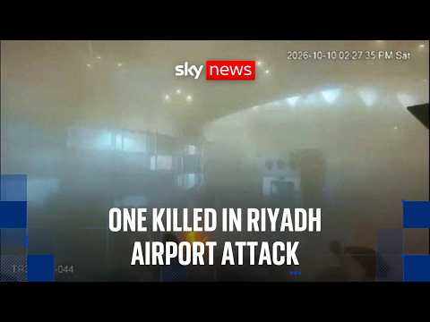One dead and 11 injured in new attack on Saudi airport - a day after 13 killed in missile strikes