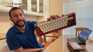 Review Motospeed BK67 Bluetooth 5.0 Wired Mechanical Keyboard Blue Switch, LED Backlit, Rechargeable