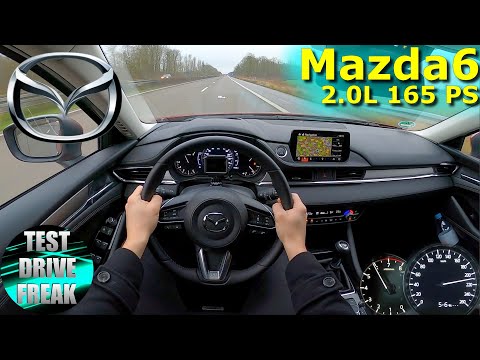 2021 Mazda6 Kombi Sports-Line SKYACTIV-G 165 PS TOP SPEED AUTOBAHN DRIVE POV
