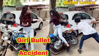 Royal Enfield Bullet Driving Girl Accident Bullet 