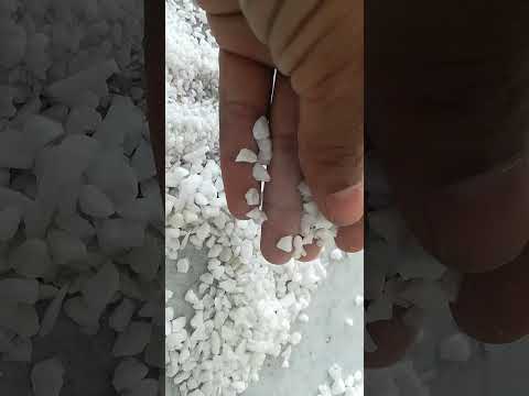 1 mm white marble chips, for decoration, grade: industrial g...
