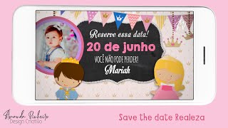 Vídeo de Save The Date Realeza menina