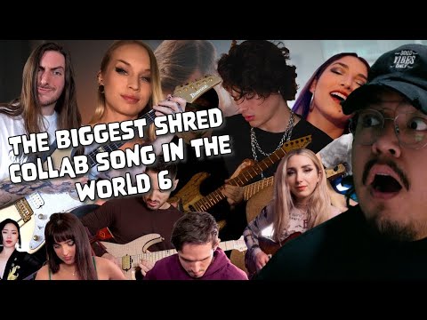 REACTION the biggest shred collab song in the world 6 JARED DINES