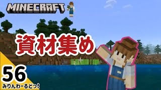 # 56 久々なのでリハビリがてら資材集めて村人の家を考えていきます  【マイクラ記録動画】【Minecraft】編集少なめ