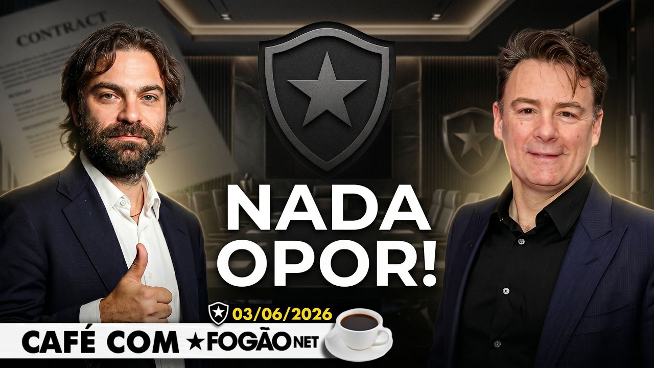 LIVE CAFÉ COM FOGÃONET | Social assina documento para venda da SAF; Botafogo garante salários de maio