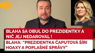 Blaha sa obul do hlavy štátu - &quot;Prezidentka Čaputová šíri hoaxy a poplašné správy&quot; - SMER SD