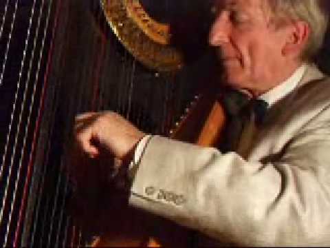 David Watkins plays harp composition Nocturne and Firedance