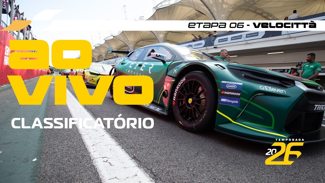 BRADESCO STOCK CAR 2026 AO VIVO | 6ª ETAPA - TREINO CLASSIFICATÓRIO | VELOCITTA - MOGI GUAÇU, SP