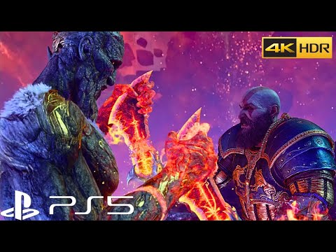 KRATOS MEETS SURTR - GOD OF WAR RAGNAROK PS5 4K HDR