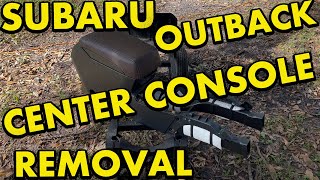 2010-2014 Subaru Outback Center Console Removal
