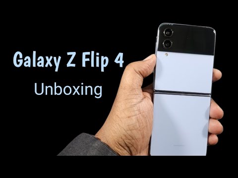 Samsung Galaxy Z Flip 4 Unboxing (Blue) Unlocked