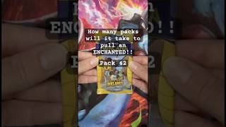 How many packs will it take to pull an Enchanted?! Pack 42 #lorcana #packopening #intotheinklands