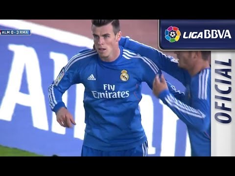 Gol de Gareth Bale (0-3) en el UD Almería - Real Madrid - HD