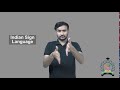 Indian Sign Language ISL sign 1