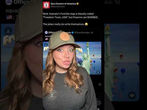 She DID It! Harris BANNED Guns… In Her Fortnite Map That Is… #2ndamendment #shortsvideo #shorts Thumbnail