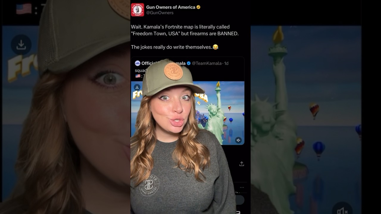 She DID It! Harris BANNED Guns… In Her Fortnite Map That Is… #2ndamendment #shortsvideo #shorts
